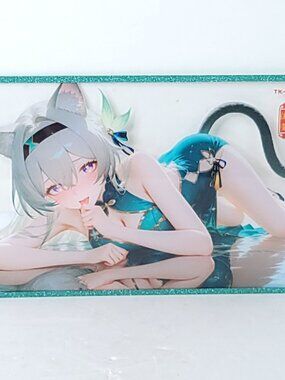 Firefly Neko See Thru Glitter Waifu Card Anime Girl Wall Art Oversized Board A5